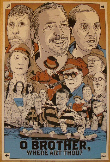 2011 "O Brother, Where Art Thou?" - Movie Poster by Budich