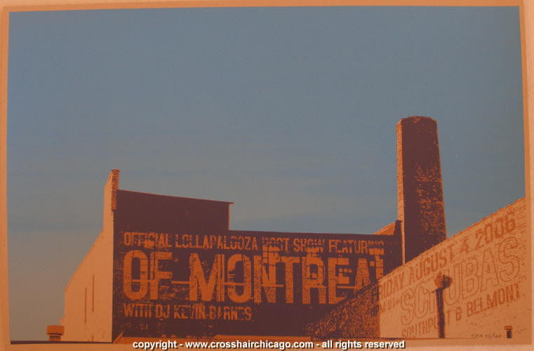 2006 Of Montreal - Chicago Silkscreen Concert Poster by Crosshair