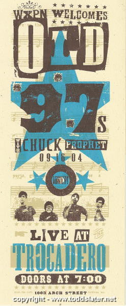 2004 Old 97's - Philadelphia Silkscreen Concert Handbill by Todd Slater