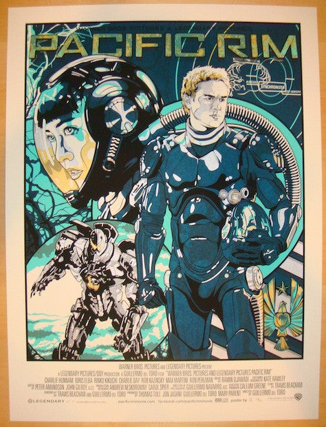 2013 "Pacific Rim" - Silkscreen Movie Poster by New Flesh