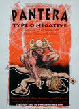 1995 Pantera w/ Type O Negative (95-04) Concert Poster by Hess
