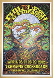 2012 Phil Lesh & Friends - San Rafael Silkscreen Concert Poster by Michael Everett