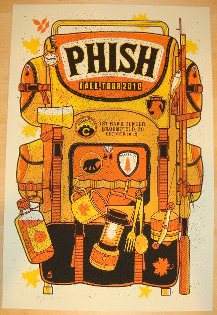 2010 Phish - Broomfield Silkscreen Concert Poster by Methane