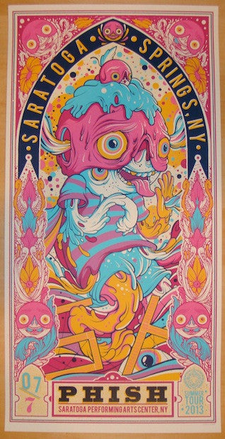 2013 Phish - SPAC III Silkscreen Concert Poster by Drew Millward