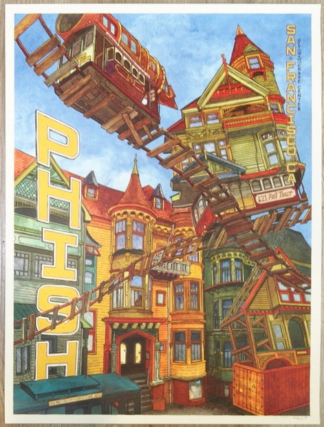 2021 Phish - San Francisco Silkscreen Concert Poster by Landland