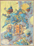 2022 Phish - Philadelphia Yellow Silkscreen Concert Poster by Dave Kloc