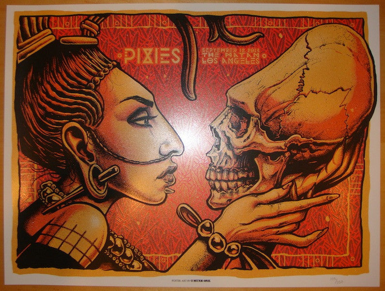 2013 The Pixies - LA IV Silkscreen Concert Poster by Munk One