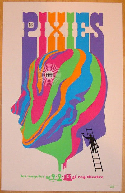 2013 The Pixies - Los Angeles I Silkscreen Concert Poster by Ames
