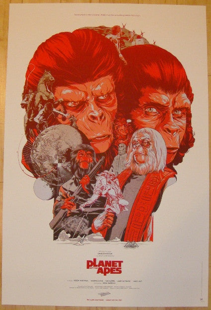 2012 "The Planet Of The Apes" - Variant Poster by Martin Ansin