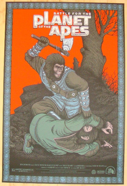 2012 "Battle For The Planet Of The Apes" - Poster by Bertmer