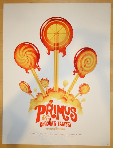 2014 Primus - Boston Silkscreen Concert Poster by Phantom City Creative