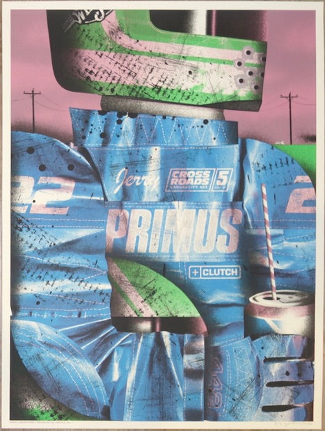 2017 Primus - Kansas City Blue Variant Concert Poster by Alan Hynes
