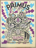 2017 Primus - Raleigh Cream Variant Concert Poster by Don Pendleton