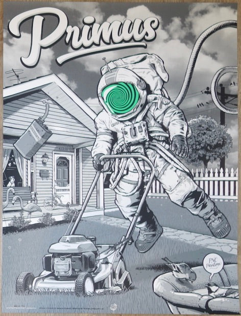 2018 Primus - Cincinnati Green Variant Concert Poster by Darin Shock