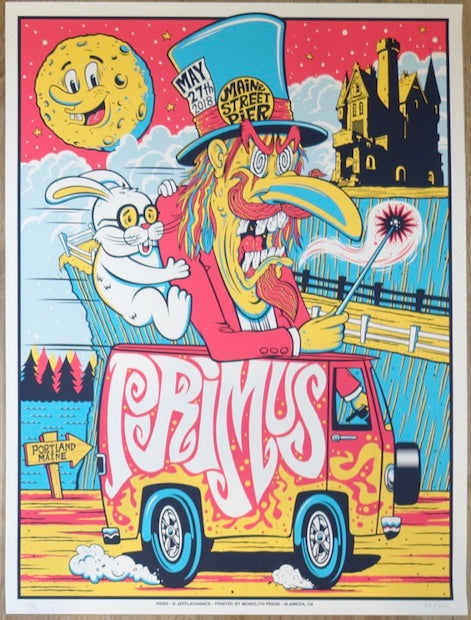 2018 Primus - Portland Silkscreen Concert Poster by Jeff LaChance