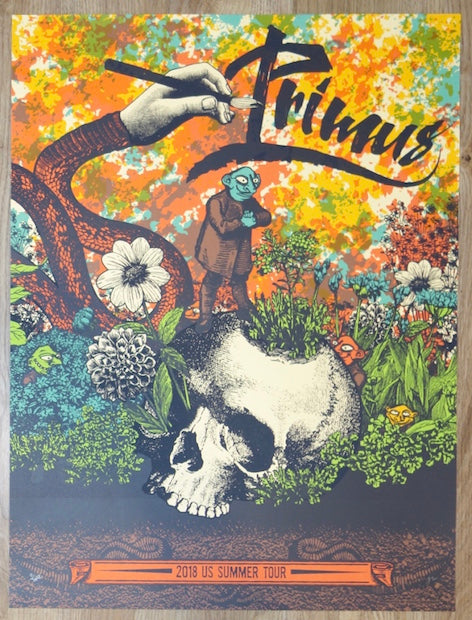 2018 Primus - Summer Tour Silkscreen Concert Poster by Status Serigraph