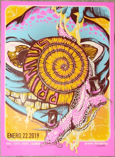 2019 Primus - Bogota Silkscreen Concert Poster by Tavo Garavato