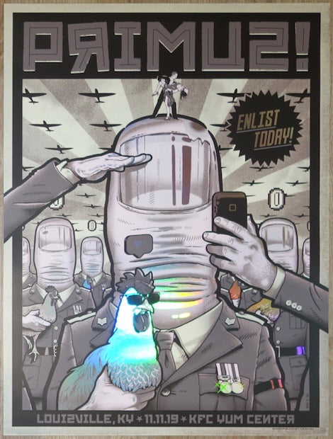 2019 Primus - Louisville Foil Variant Concert Poster by Darin Shock