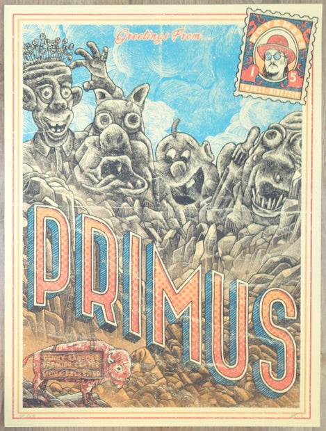 2019 Primus - Sioux Falls Silkscreen Concert Poster by Luke Martin