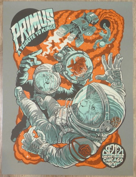 2021 Primus - Chicago Silkscreen Concert Poster by Kyle Sauter