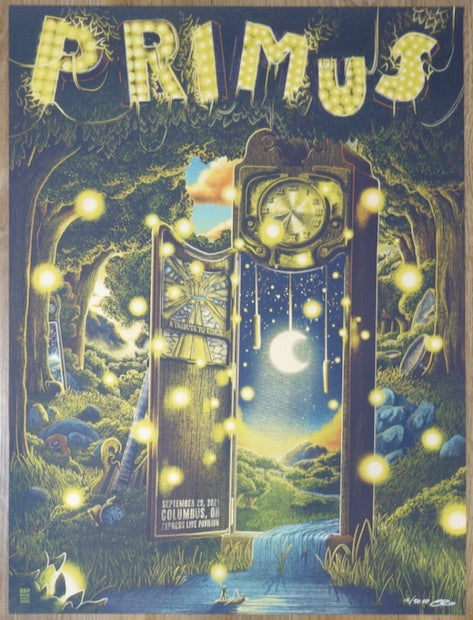 2021 Primus - Columbus Silkscreen Concert Poster by Bailey Race