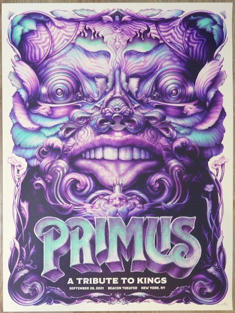 2021 Primus - NYC Ice Variant Silkscreen Concert Poster by N.C. Winters