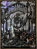 2021 Primus - Phoenix Monochrome Foil Variant Silkscreen Concert Poster by Munk One
