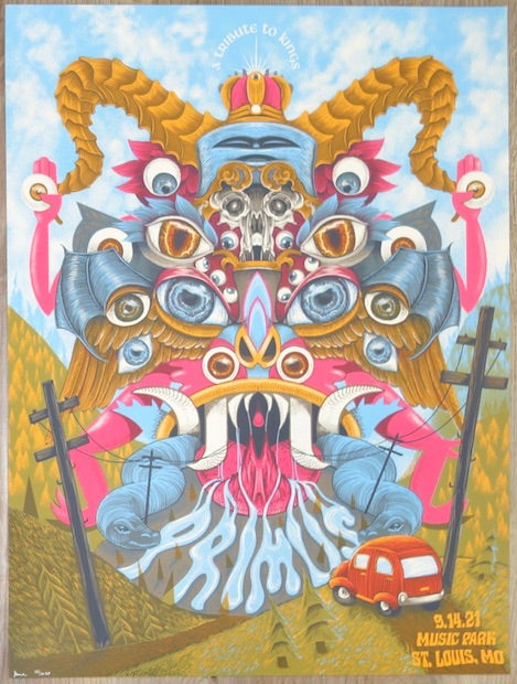 2021 Primus - St. Louis Silkscreen Concert Poster by Paul Kreizenbeck