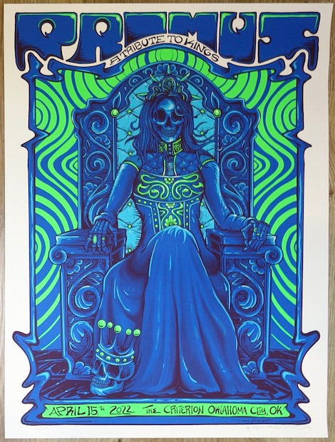 2022 Primus - Oklahoma City Silkscreen Concert Poster by Helen Kennedy
