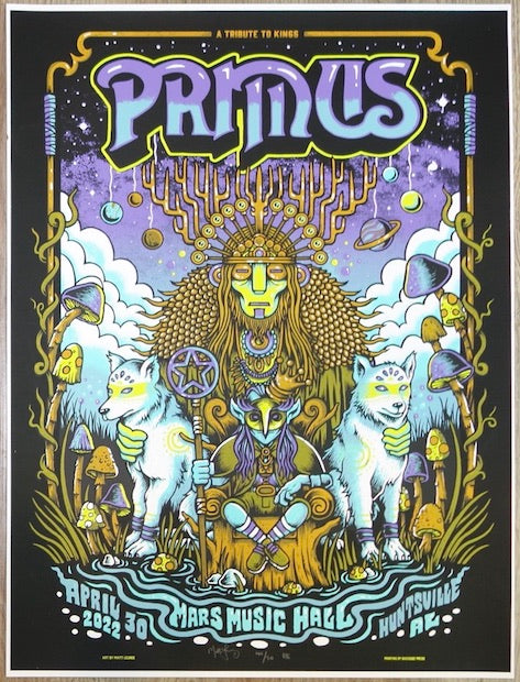 2022 Primus - Huntsville Silkscreen Concert Poster by Matt Leunig