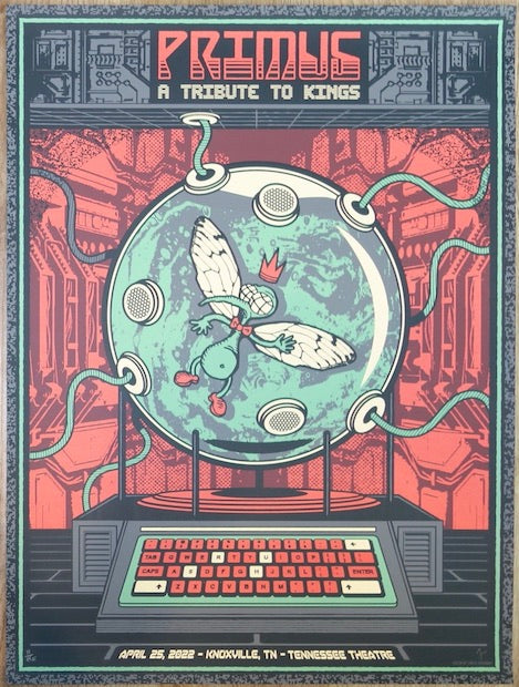 2022 Primus - Knoxville Silkscreen Concert Poster by Status Serigraph