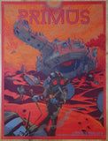 2022 Primus - Long Beach Silkscreen Concert Poster by Dave Kloc