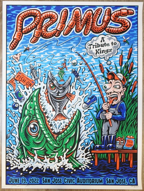2022 Primus - San Jose Silkscreen Concert Poster by Jimbo Phillips