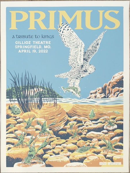 2022 Primus - Springfield Silkscreen Concert Poster by Ryan Duggan ...