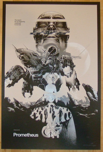 2014 "Prometheus" - Silkscreen Movie Poster by Martin Ansin