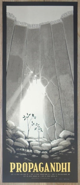 2018 Propagandhi - Fall Tour Silkscreen Concert Poster by Justin Santora