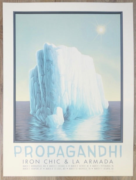 2018 Propagandhi - Spring Tour Silkscreen Concert Poster by Justin Santora