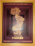 2010 "Psycho" - Purple Silkscreen Movie Poster by David O'Daniel