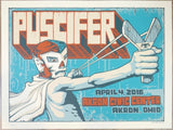 2016 Puscifer - Akron Silkscreen Concert Poster by Reuben Rude