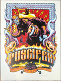 2016 Puscifer - Tulsa Linocut Concert Poster by AJ Masthay