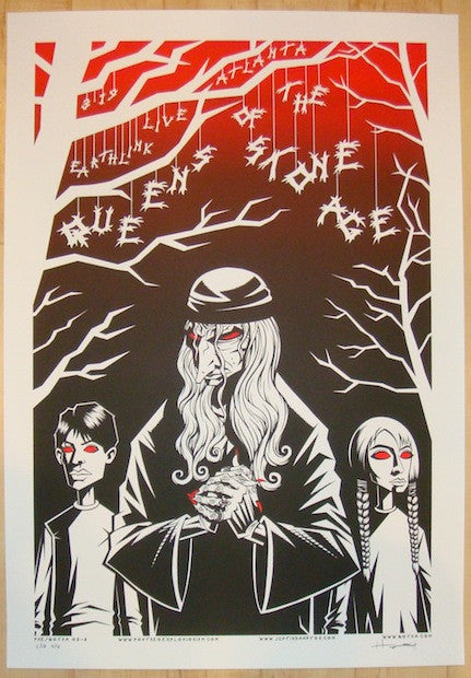 2005 Queens of the Stone Age - Atlanta SE Glow Concert Poster by Justin Hampton