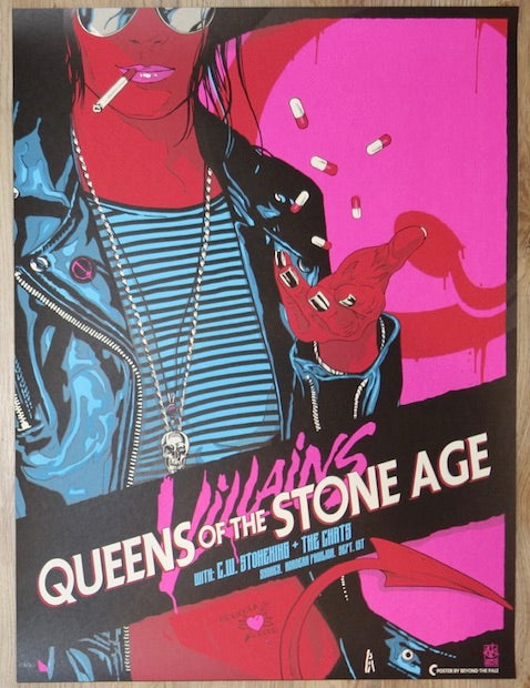 2018 Queens of the Stone Age - Sydney II Silkscreen Concert Poster by Vance Kelly