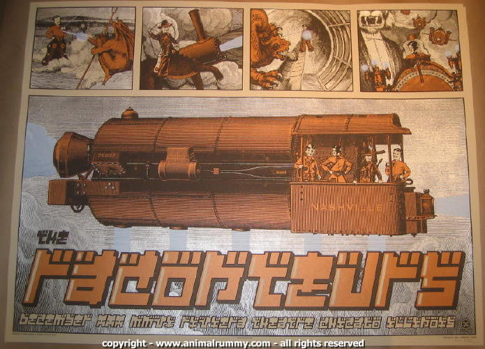 2006 The Raconteurs - Chicago Silkscreen Concert Poster by Rob Jones