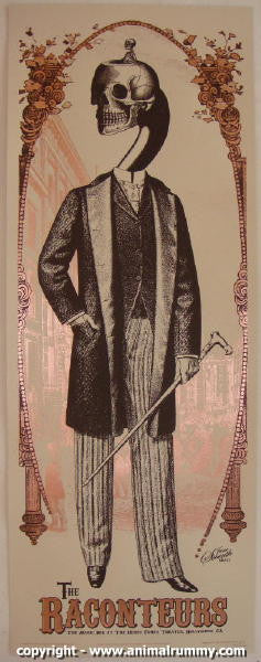 2006 The Raconteurs - Hollywood Silkscreen Concert Poster by Rob Jones