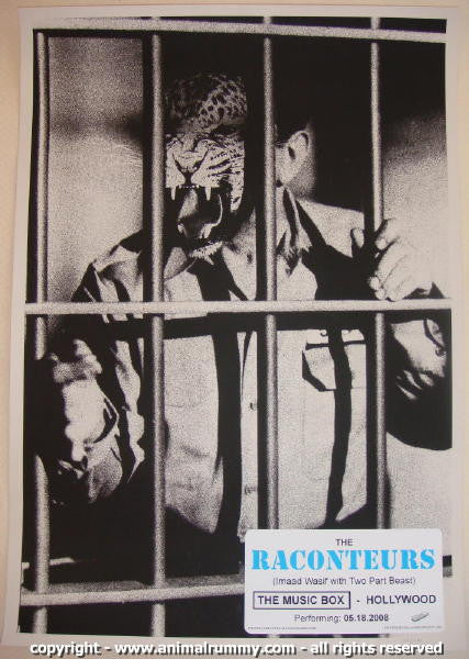 2008 The Raconteurs - Los Angeles I Silkscreen Concert Poster by Rob Jones