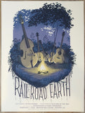 2020 Railroad Earth & Peter Rowan - Denver Silkscreen Concert Poster by Justin Santora