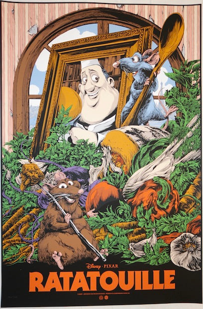 2019 "Ratatouille" - Silkscreen Movie Poster by Ken Taylor