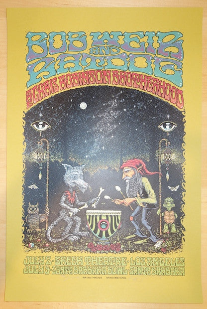2014 Bob Weir & Ratdog - Los Angeles/Santa Barbara Concert Poster by Spusta & Forbes