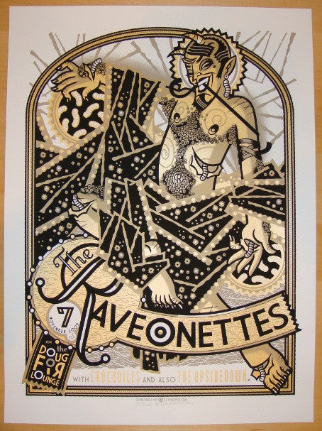 2009 The Raveonettes - Silkscreen Concert Poster by Guy Burwell