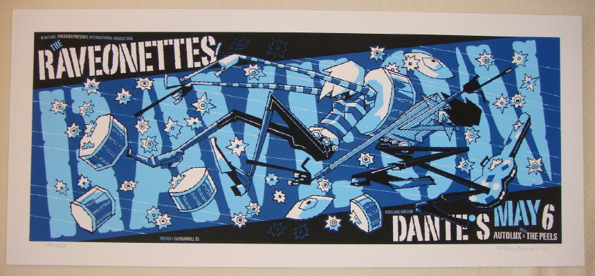 2005 The Raveonettes - Portland Silkscreen Concert Poster by Guy Burwell